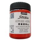 Pebeo Red Acrylic 300ml Quinacridone Scarlet